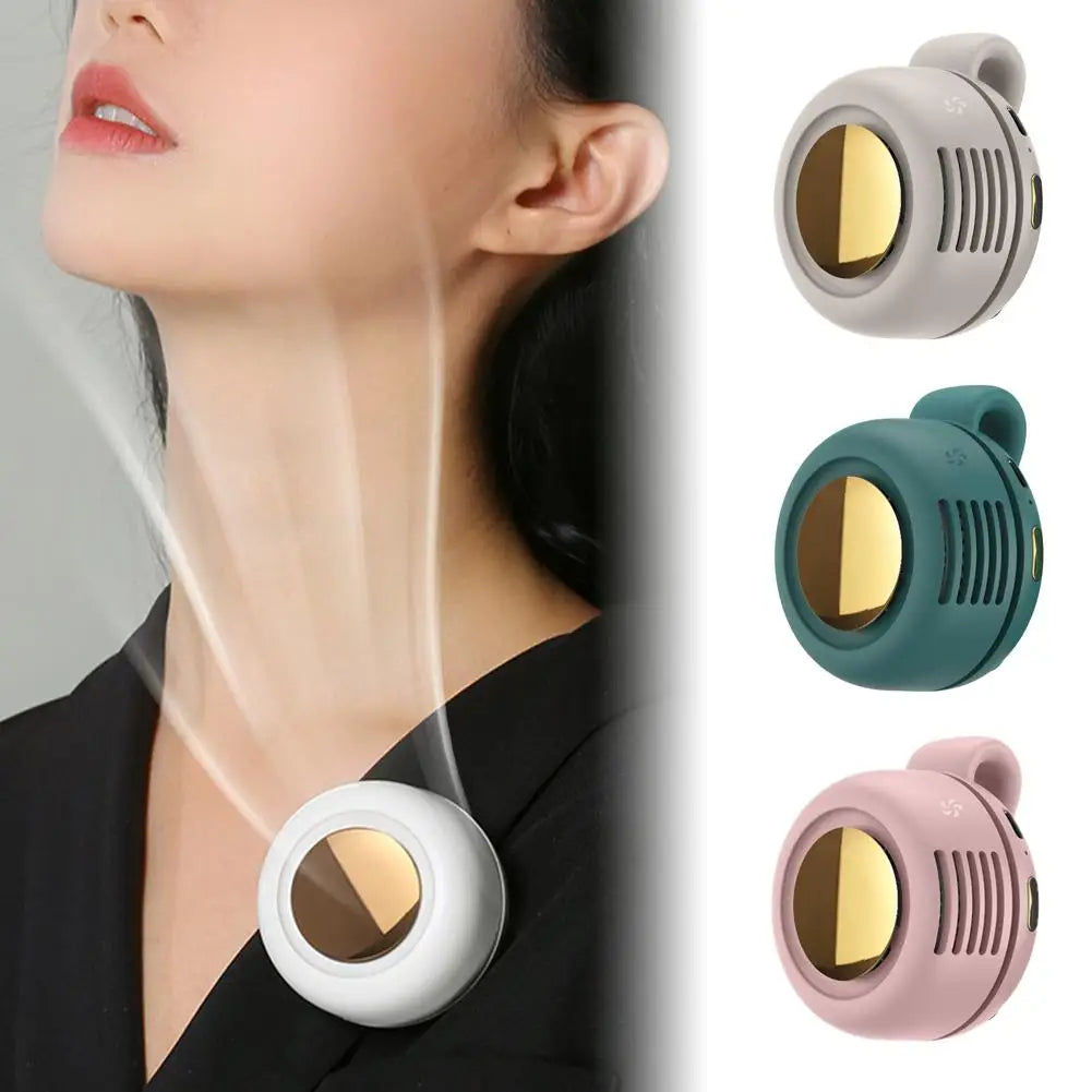 Whirlwind Leafless Mini Fan With Portable Button Design USB Charging Silent Portable Mini Fan For Home And Outdoor Travel