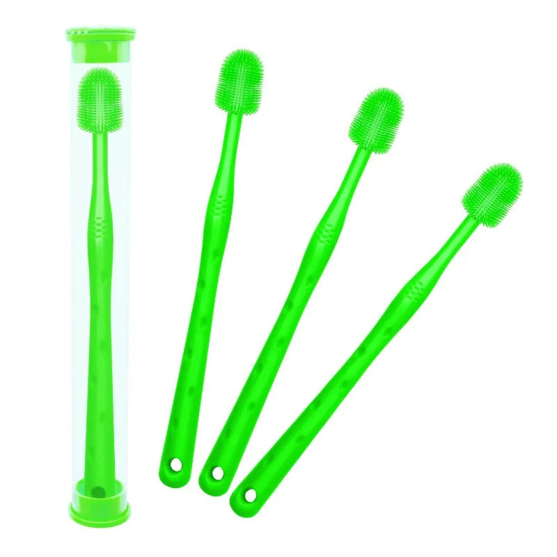 Toothbrush Silicone Dog Brush Pet Cat Toothbrush Small Dog Toothbrush Pet Teeth Cleaning Supplies
