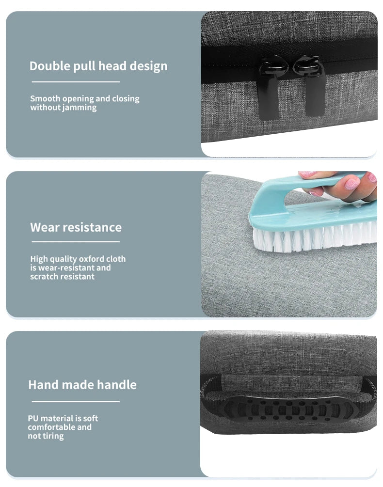 FICEP Bag For Oculus Quest 2 /Meta Quest 3/ Pico 4 Case Portable Boxes VR Headset Travel Carrying Case Hard EVA Storage Box Bag