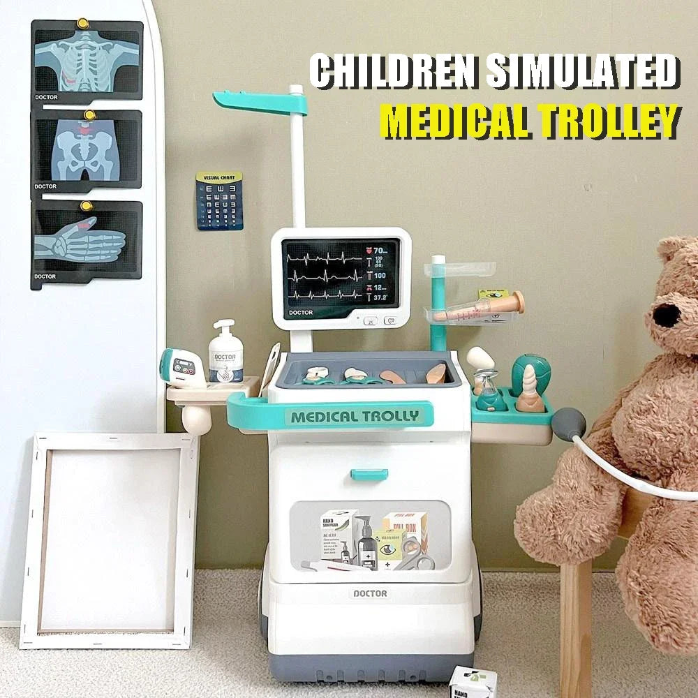 Kids Doctor Toy Pretend Doctor Playset for Toddlers with Medical Station Stethoscope Role Play Kit Medical Toy for Girls Boys