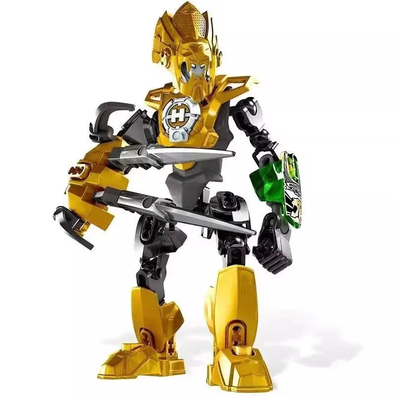 Hero Factory Star Warrior Bionicle Building Blocks, Furno Evo Combined Robot Mech Model Toy Set for Kids, Holiday Gift