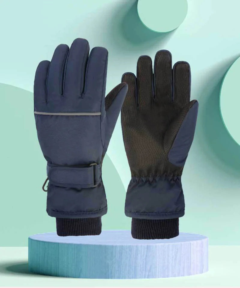 2025 Children Ski Gloves Keep Finger Warm Waterproof Thicken Mittens Winter Snowboard Snow Kids Gloves for Boys Girl Accessories