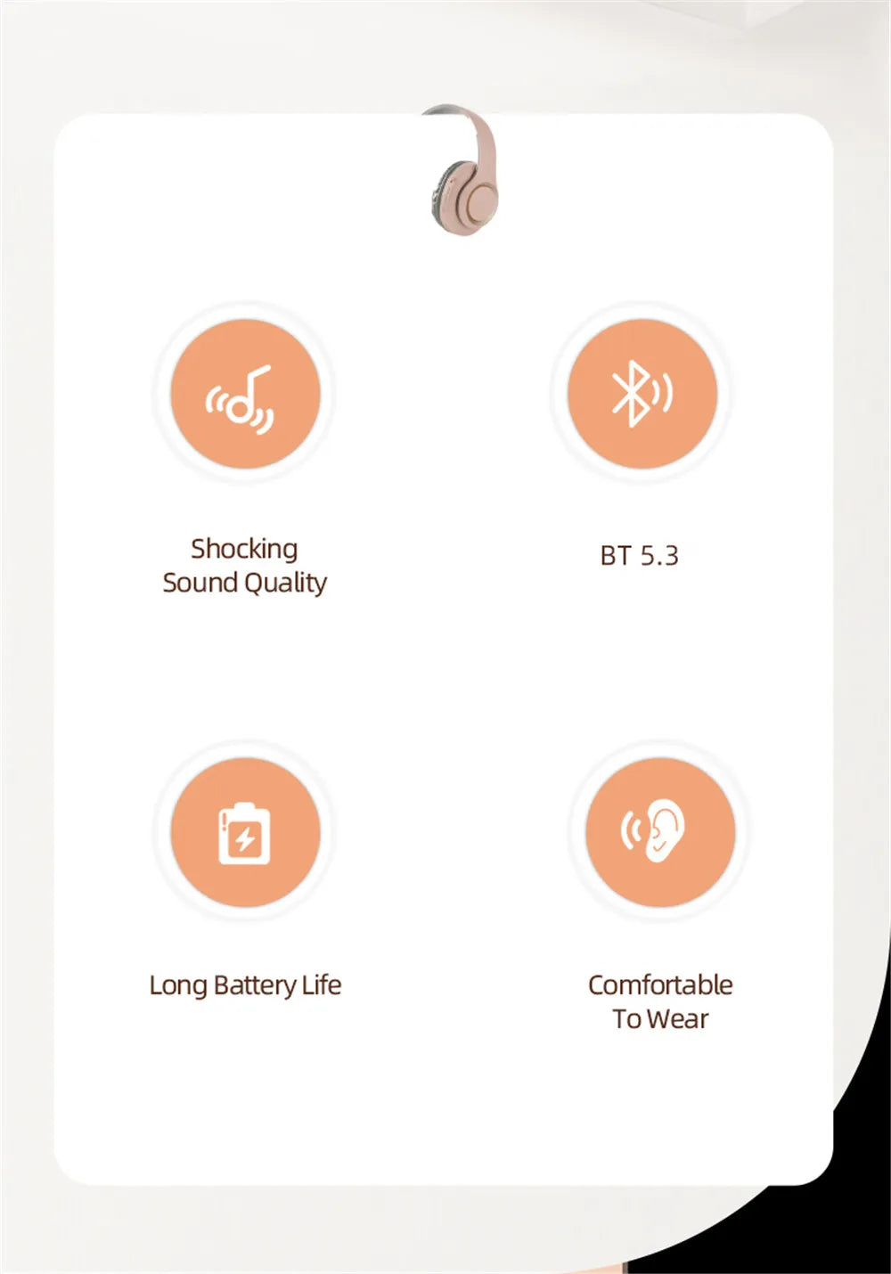 Shoumi 15 Hours Play Wireless Headset Bluetooth Television Headphone with Mic,Bluetooth Adapter Built-in Battery,for TV Computer