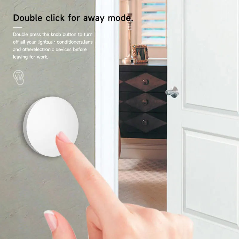 Tuya ZigBee Smart Button Scene Switch Wireless Remote One Key Controller Multi-scene Linkage Switch Google Alexa Voice Assistant