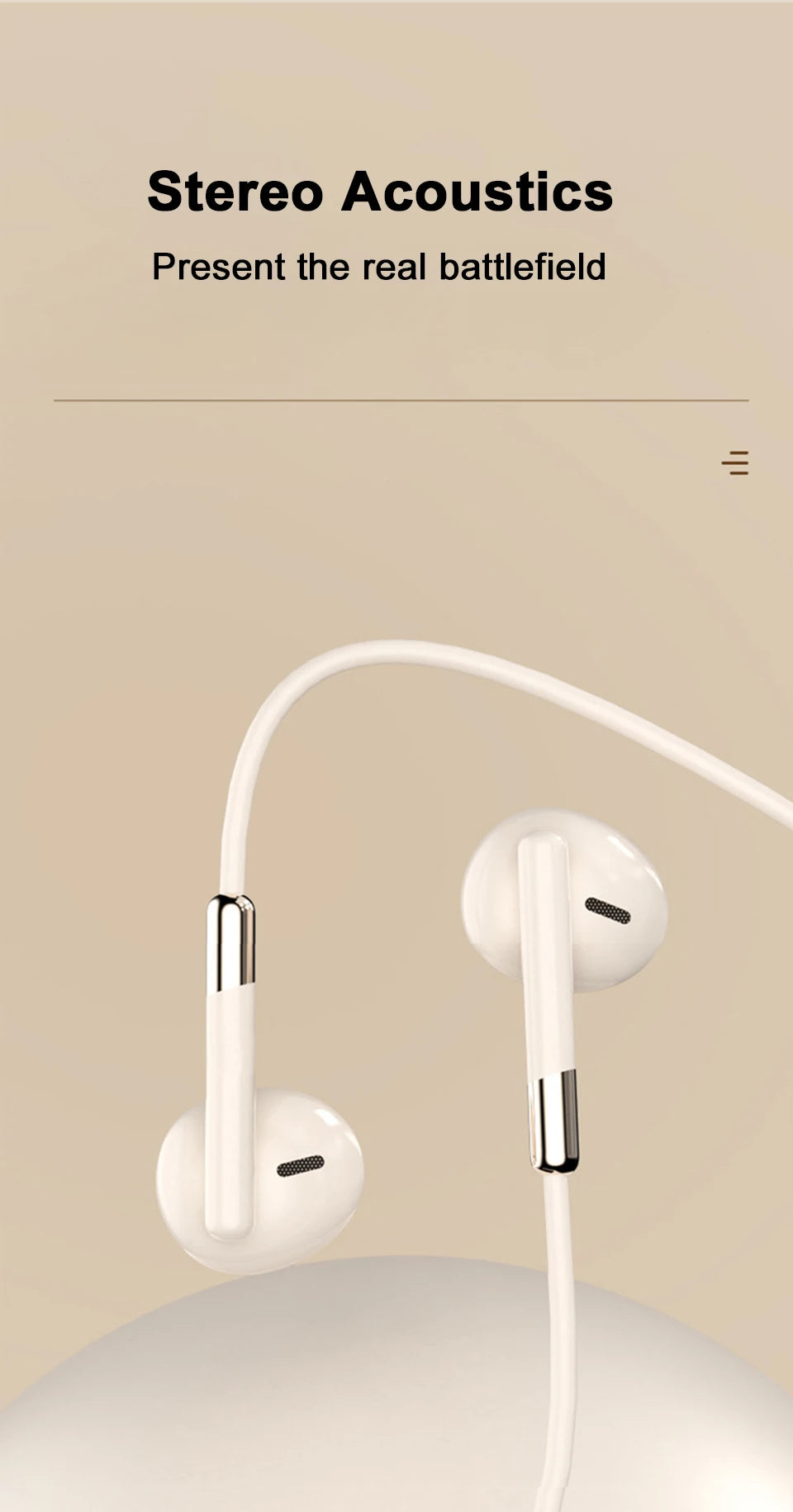Type-C 3.5mm Jack Wired Headphones With Microphone For Samsung Galaxy S25 S24 S23 S22 S21 Ultra Note 20 10 USB-C Wired Earphones