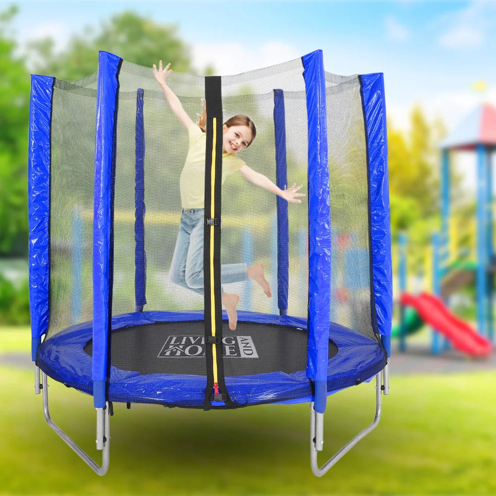 【Breeins】Outdoor Trampoline with Safety Enclosure for Kids Entertainment