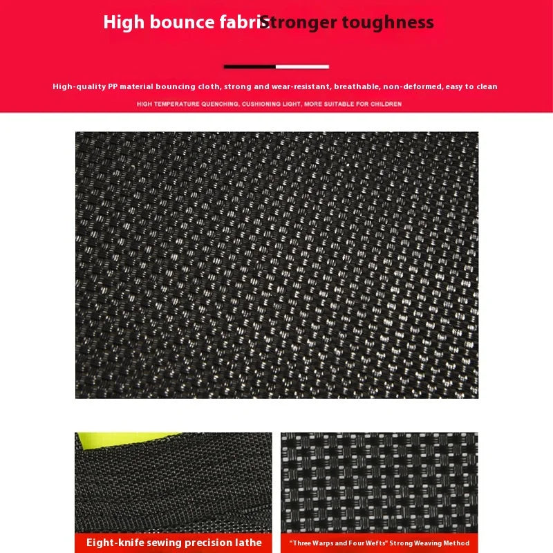 Outdoor Large Folding Trampoline with Safety Net Adult Coil Spring Bed Commercial Children Trampoline
