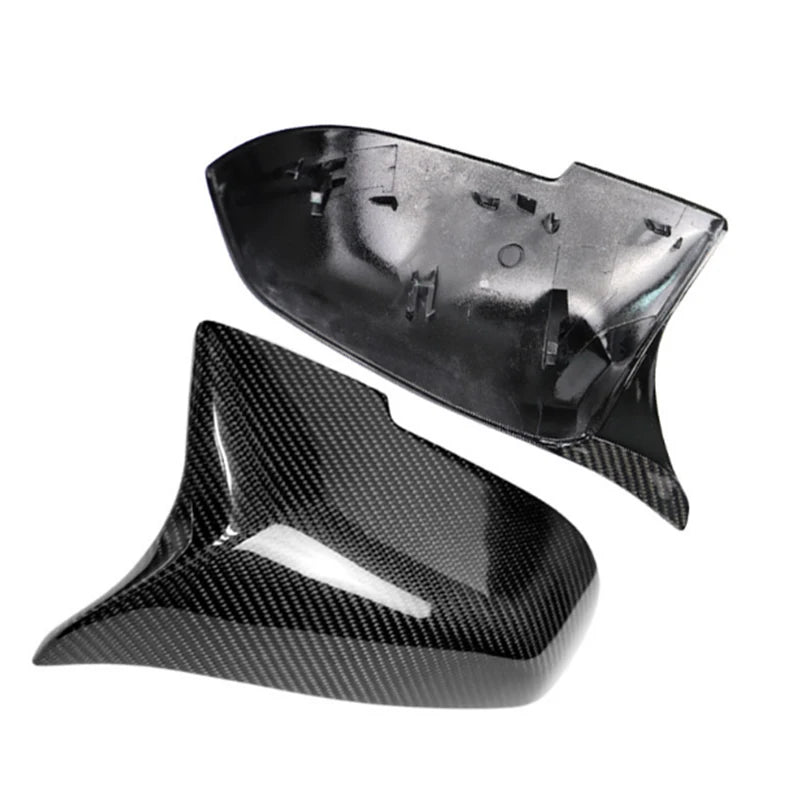 Carbon Fiber Look Black car Rearview Side Mirror cover Caps for BMW 5 6 7 Series F10 F11 F18 F07 F12 F13 F06 F01 F02 LCI