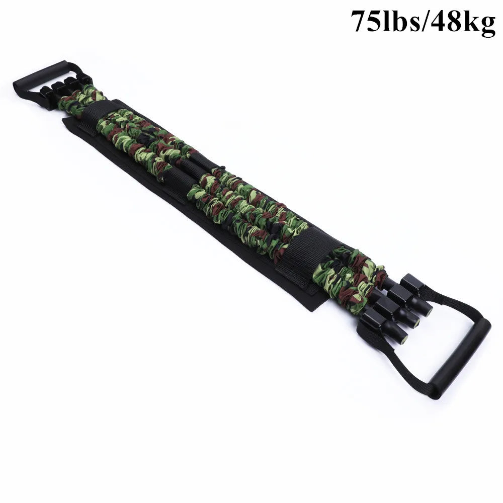Adjustable Bench Press Band with Bar Chest Builder Workout Equipment Upgraded Push Up Resistance Bands Home Gym Travel Training