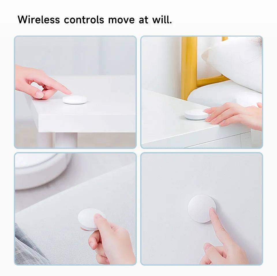 Tuya ZigBee Smart Button Scene Switch Wireless Remote One Key Controller Multi-scene Linkage Switch Google Alexa Voice Assistant