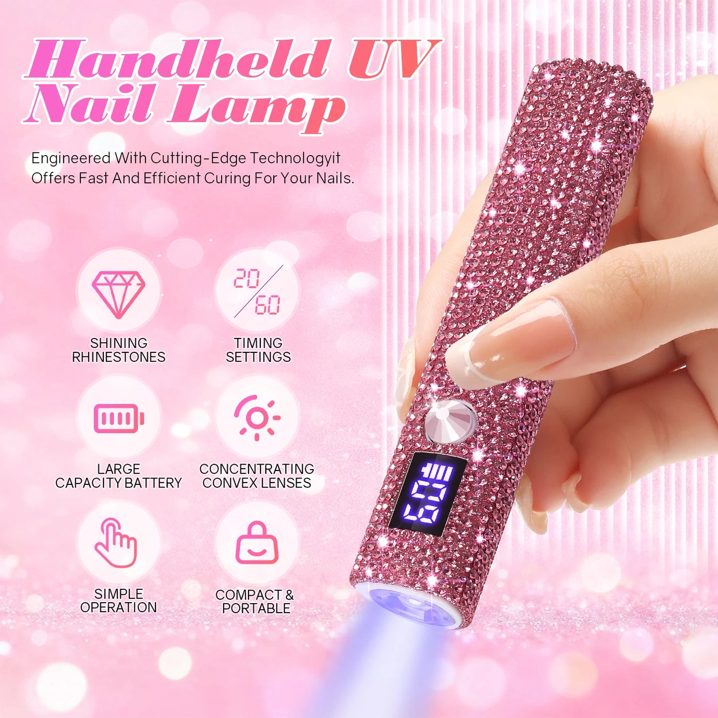 Portable Quick Dry Nail Dryer Machine Mini UV LED Nail Lamp For Home Salon Tools Professional Nail Phototherapy Flashlight Pen