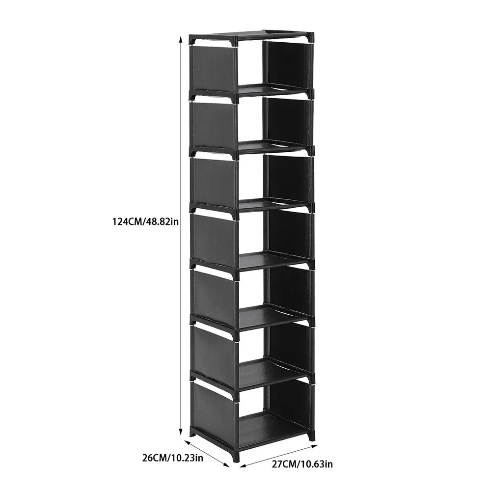 6/7/8-layer stackable shoe rack multi-layer freestanding DIY shoe rack space-saving adjustable assembly shoe rack