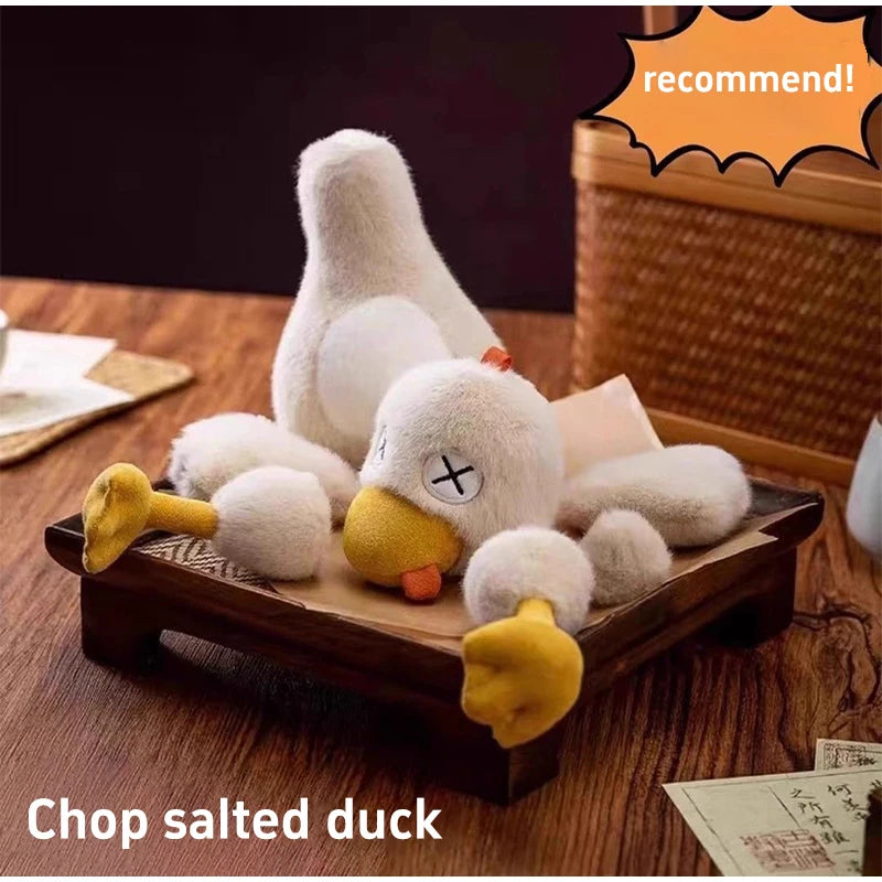 Magnetic Detachable New Cute Salted Duck Plush Toy Funny Spliced Stuffed Duck Doll Novelty Soft Plushie Prank Toy Birthday Gifts
