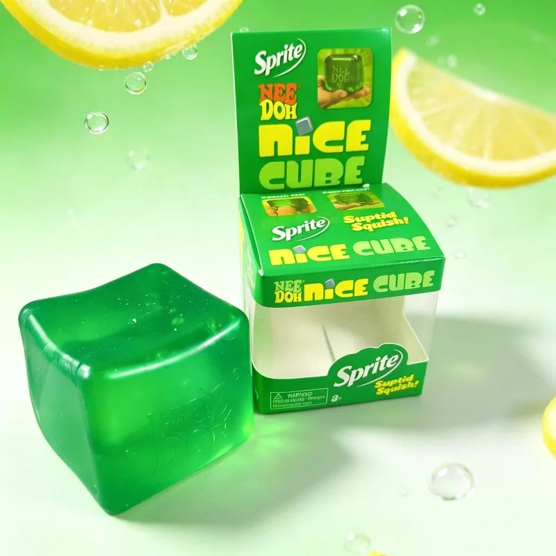 Needoh Nice Cube Dream Drop Jelly Cube Squish Toy Slow Rebound Desktop Ornament Non-toxic Antistress for Adults Kids Relax Gift