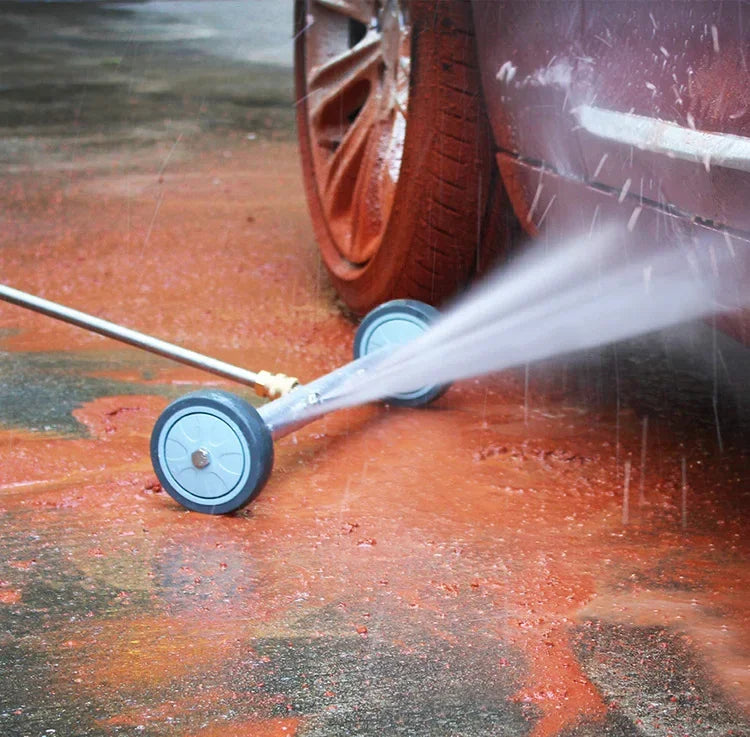 5000PSI car chassis high pressure washer 16 inch electric car washing locomotive bottom water broom with 2 extension rods