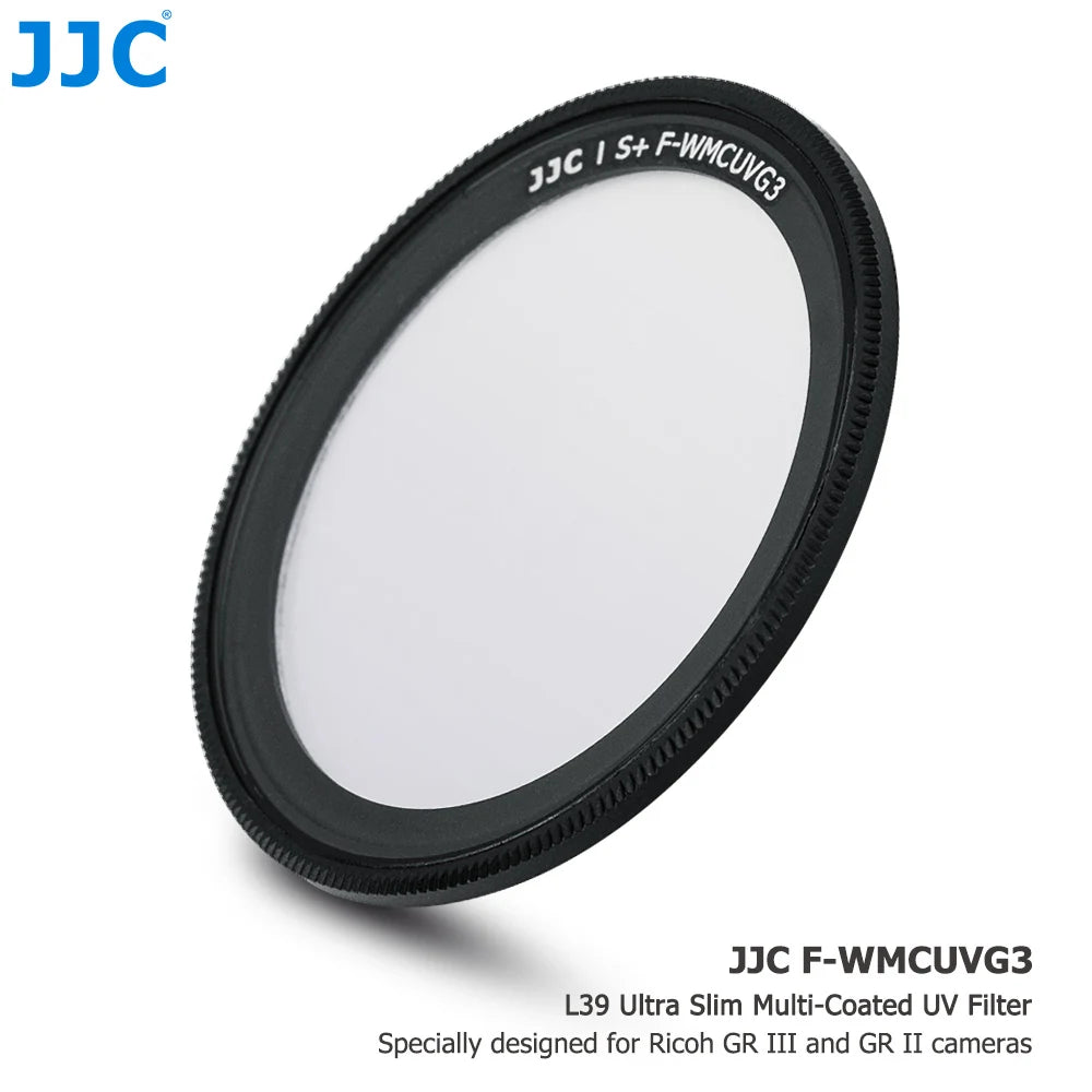 JJC Ultra Slim Multi-Coated UV Filter For Ricoh GR IV HDF GRIV GR4 Monochrome GR IIIx HDF GR III HDF GR II GR3x GR3 GR2 Camera