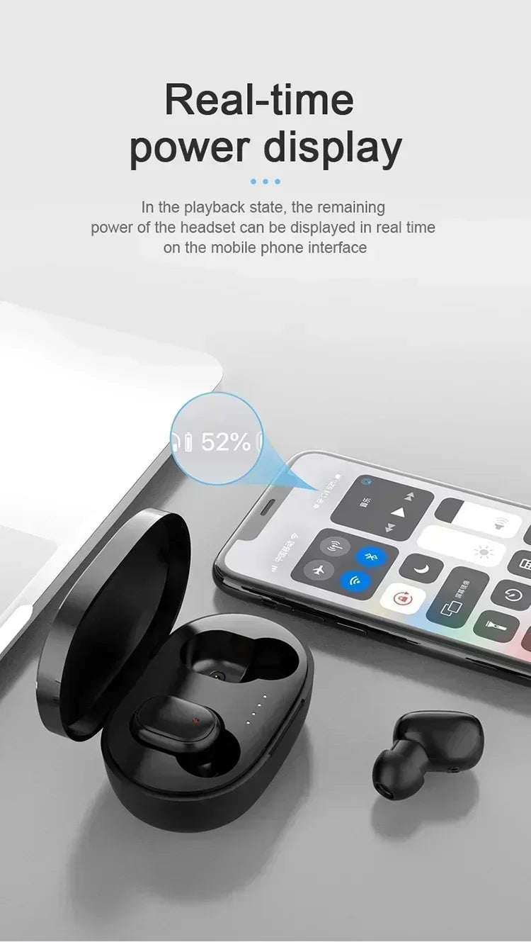 NEW A6S TWS Wireless Bluetooth Earphones sport Earbuds Fone Bluetooth Headset With Mic For Xiaomi Samsung Huawei smartphone