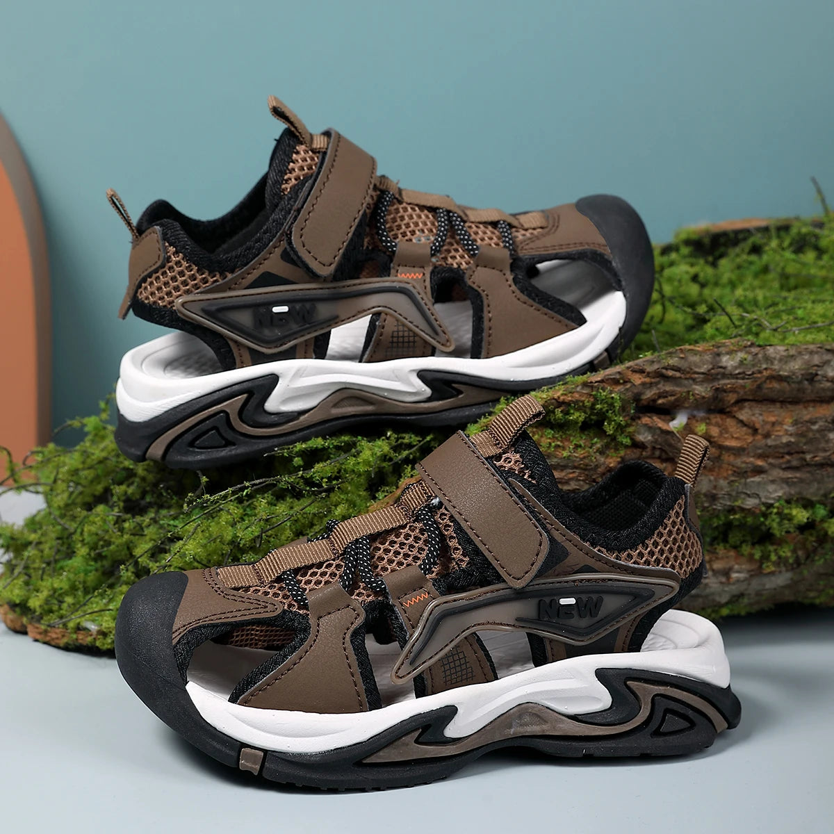 Boys' Fashionable Casual Sports Sandals, River-Tracing Shoes, Outdoor Sports Shoes