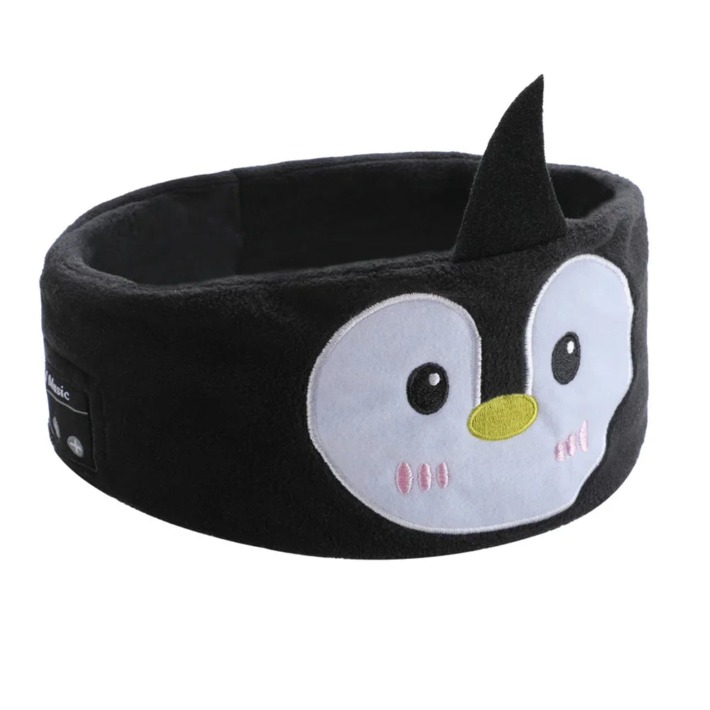 Kid Bluetooth Headphone Sleep Mask Bluetooth 5.0 Stereo Music Player Support Handsfree Soft Music Headband For Children Gifts