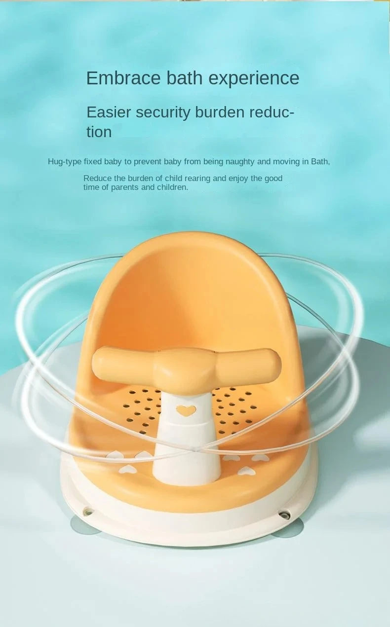 HOMEFISH Children's Shower Seat Portable Shower Stand for Newborns and Young Children Children's Growth Accessories
