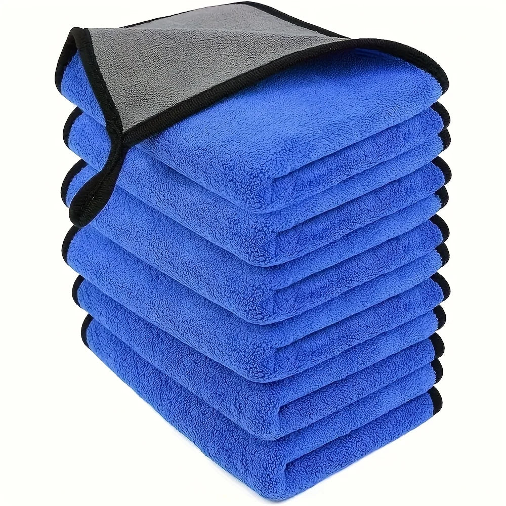 1-10pcs Microfiber Car Cleaning Towels Ultra Absorbent Car Drying Cloth Auto Detailing Washing Towel Father's Day Gift For Dad