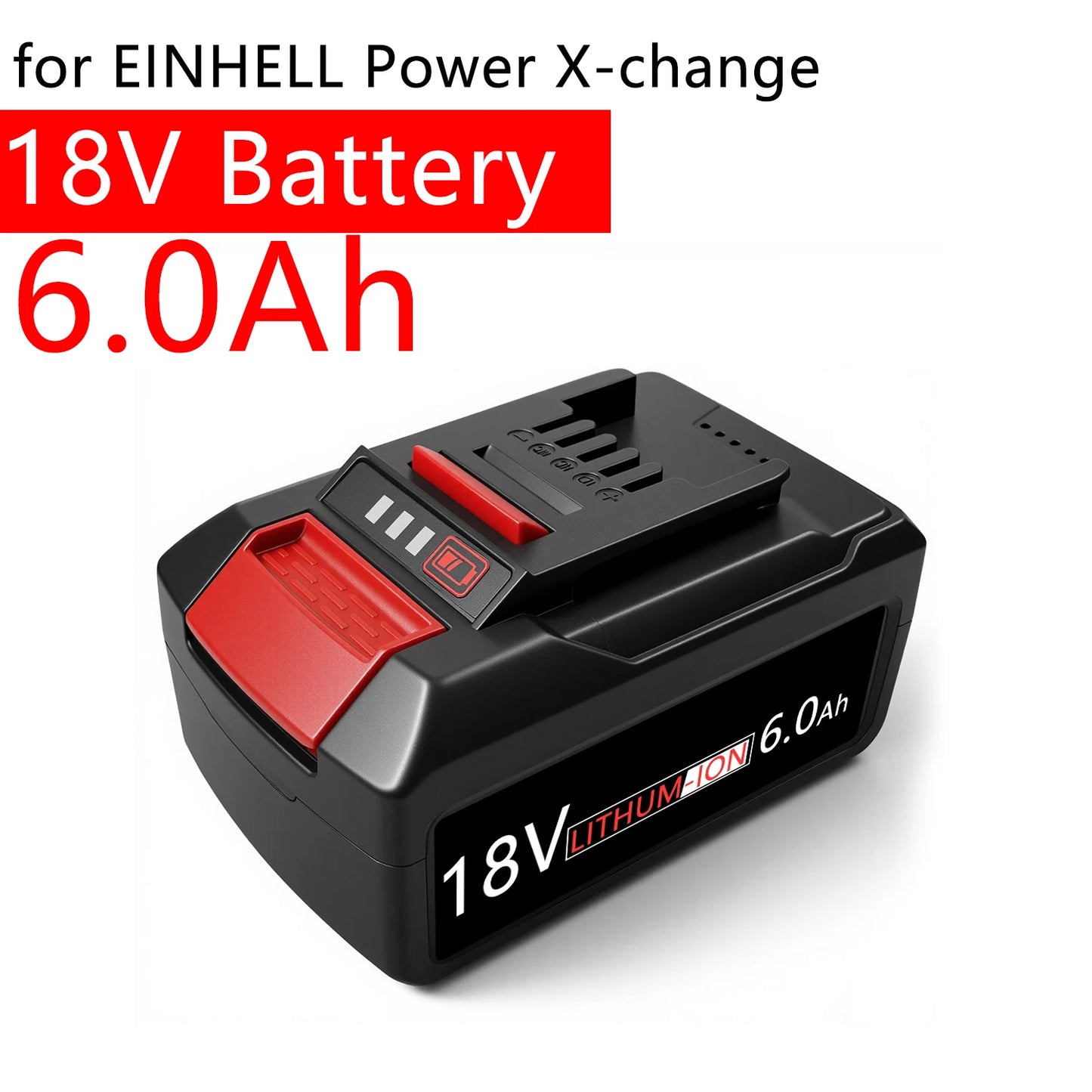For EINHELL EIN18C2 6Ah 5Ah Replacement Battery Li-ion Batterias 18V Battery Power X-change PX-BAT4 4511396 4511437 Power Tools