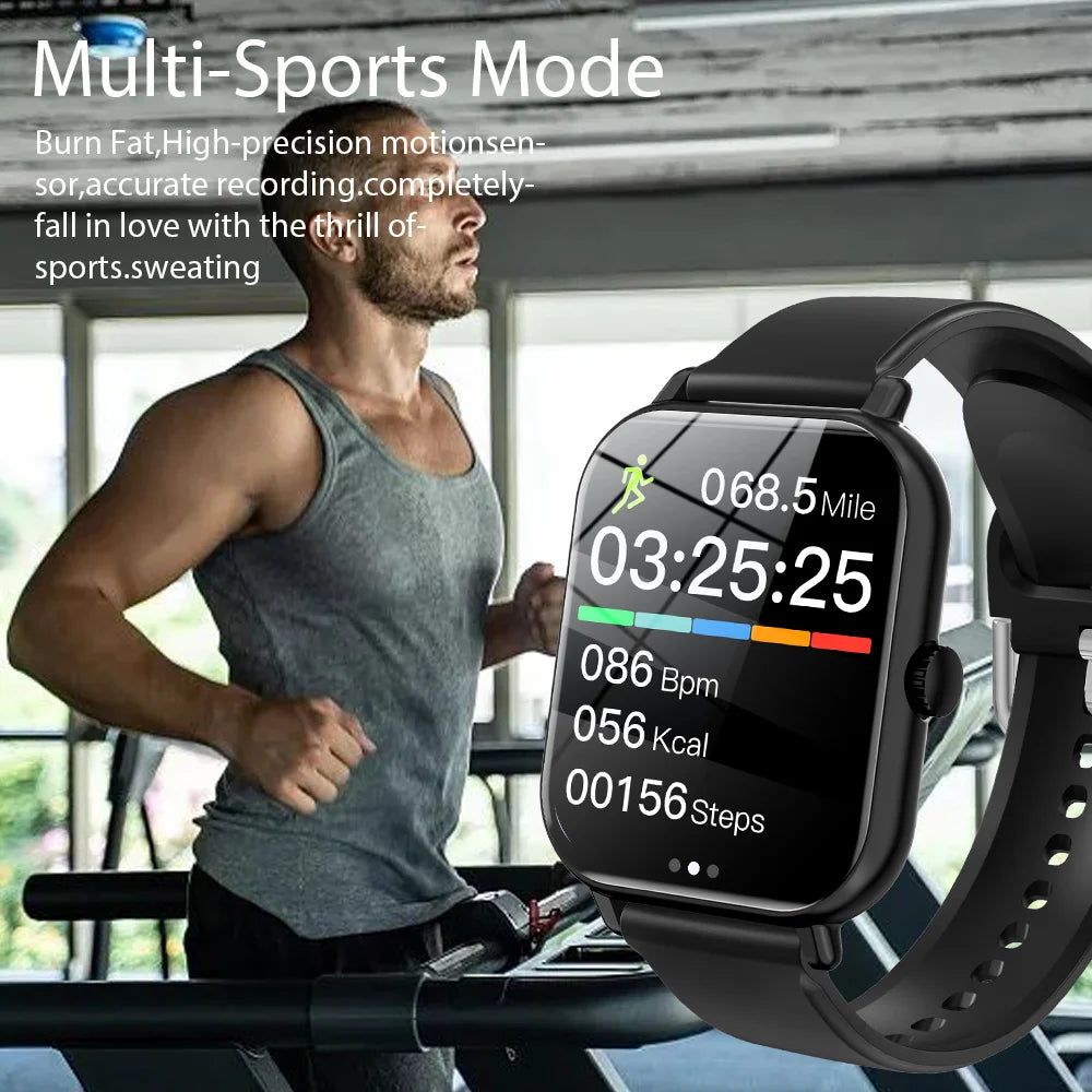 KESHUYOU 2025 New Smart Watch Men Women Full Touch Screen Heart Rate Tracker Bluetooth Talking Sports Smart Watch Holiday Gift