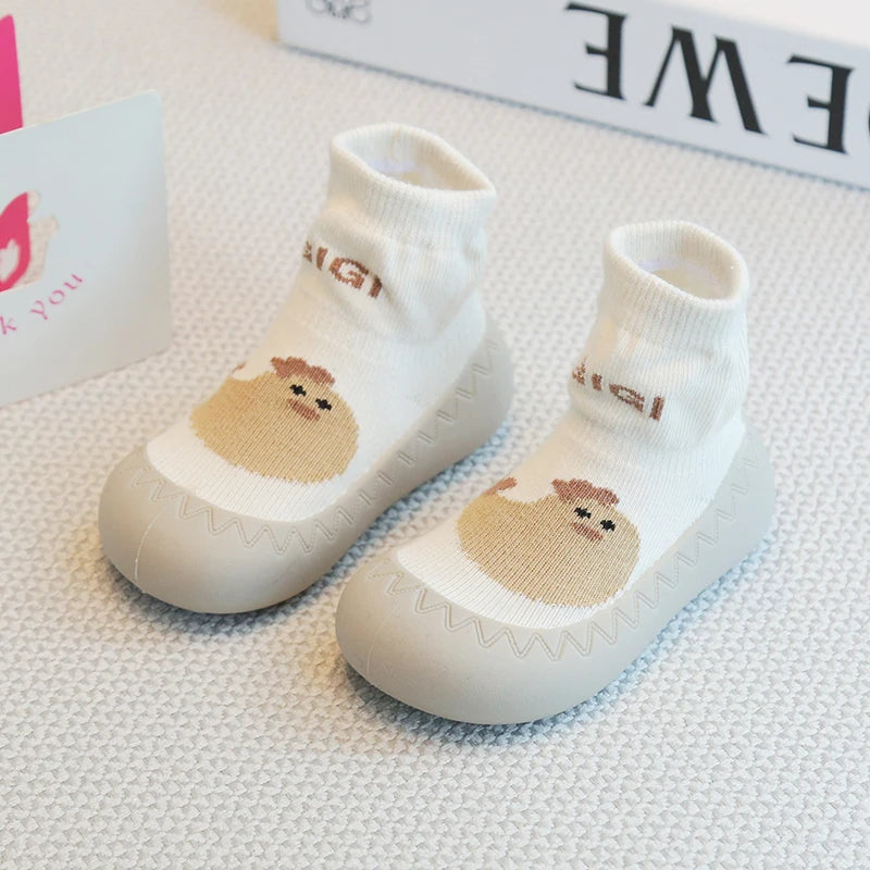 Baby Socks Shoes Infant Cute Cartoon Kids Boy Shoes Soft Rubber Sole Child Floor Sneaker BeBe Booties Toddler Girls First Walker