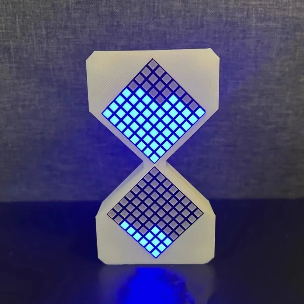 Cyber Style LED Electronic Hourglass with Gravity Sensing 1-30 Min Timer DIY Digital Sand Clock Technology Sense Decompress