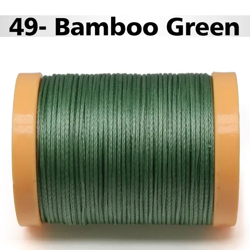 Handmade Flat Wax Thread for Leather Craft, Hand Stitching, DIY Wax Coated Strings, Repair Shoes, Sewing Tools, 0.8mm, 1.0mm