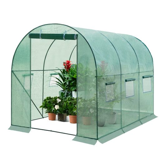 WOLTU Garden Greenhouse Plant Shelter Protective Tent with 1 Door and 6 Windows Winterproof Steel Tube for Outdoor