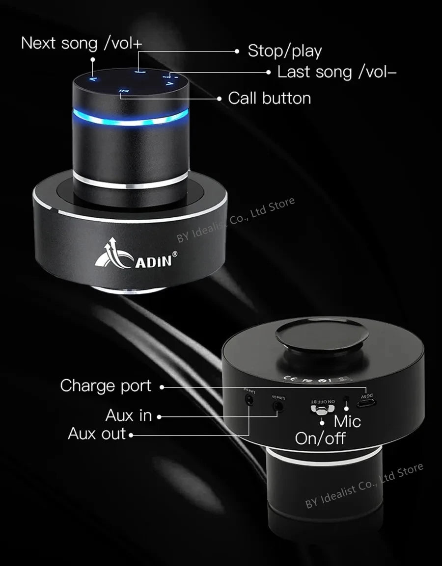 Adin 26W Vibro Wireless Bluetooth Speaker Anti-Neighbor Strong Vibration Effect Subwoofer Sound Box for Music Audio Loudspeakers