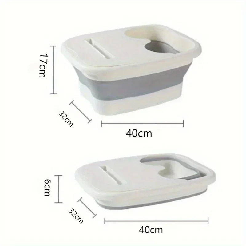 Foldable Footbath Massage Bucket Soaking Bucket Folding Basin Bucket Household Sauna Bathtub Pedicure Bathroom Suppliess