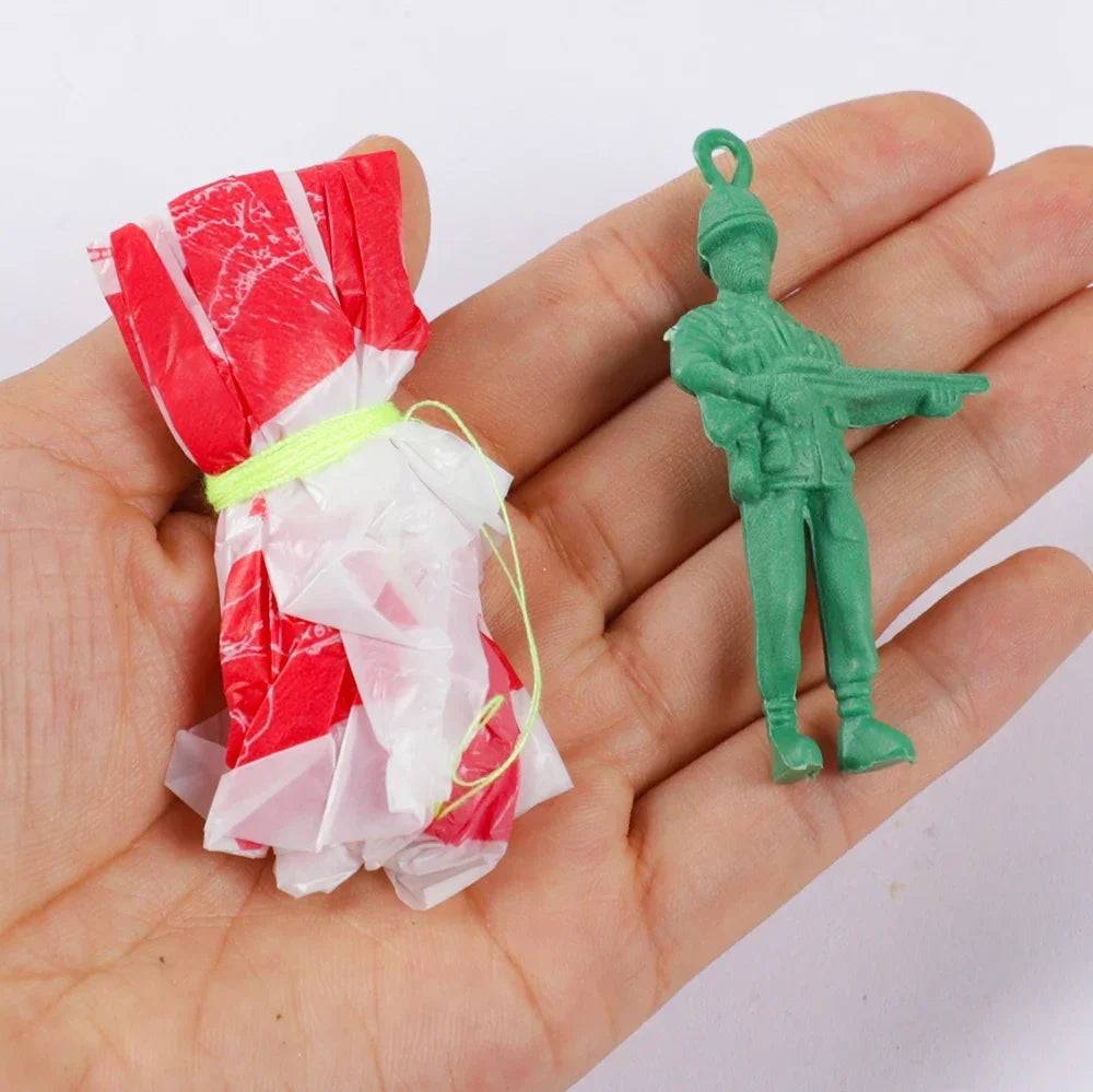 15Pcs Funny Mini Hand Throwing Soldiers Parachute Outdoor Flying Toys for Kids Birthday Party Favors Goodie Bag Pinata Fillers