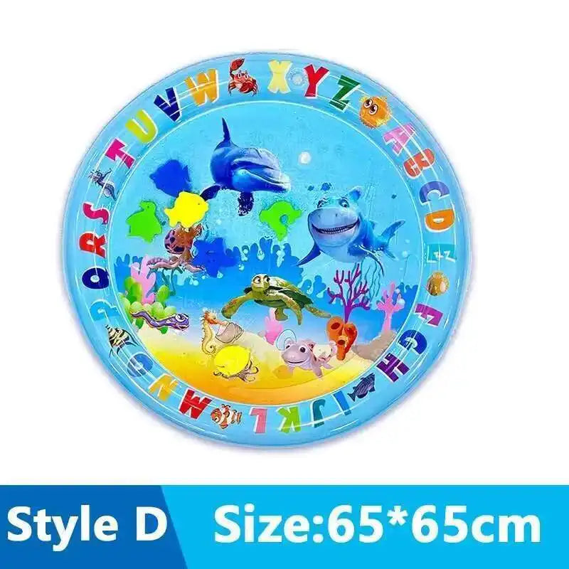 Cats Sensory Water Play Mat With Fish Thickened Inflatable Pet Water Bed Dog Play Sensory Toy Water For Pet Play Interactive Fun