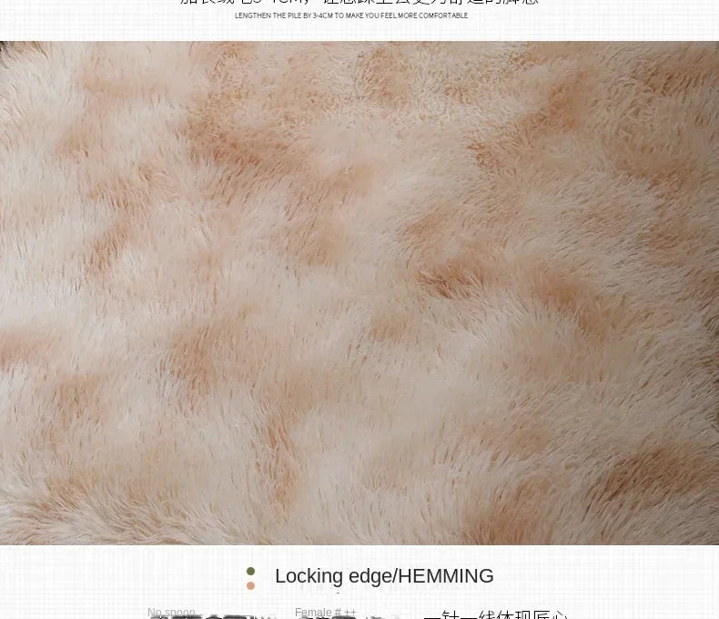 Super Soft Plush Round Rug Mat Fluffy White Carpets For Living Room Home Decor Bedroom Kid Room Decoration Salon Thick Pile