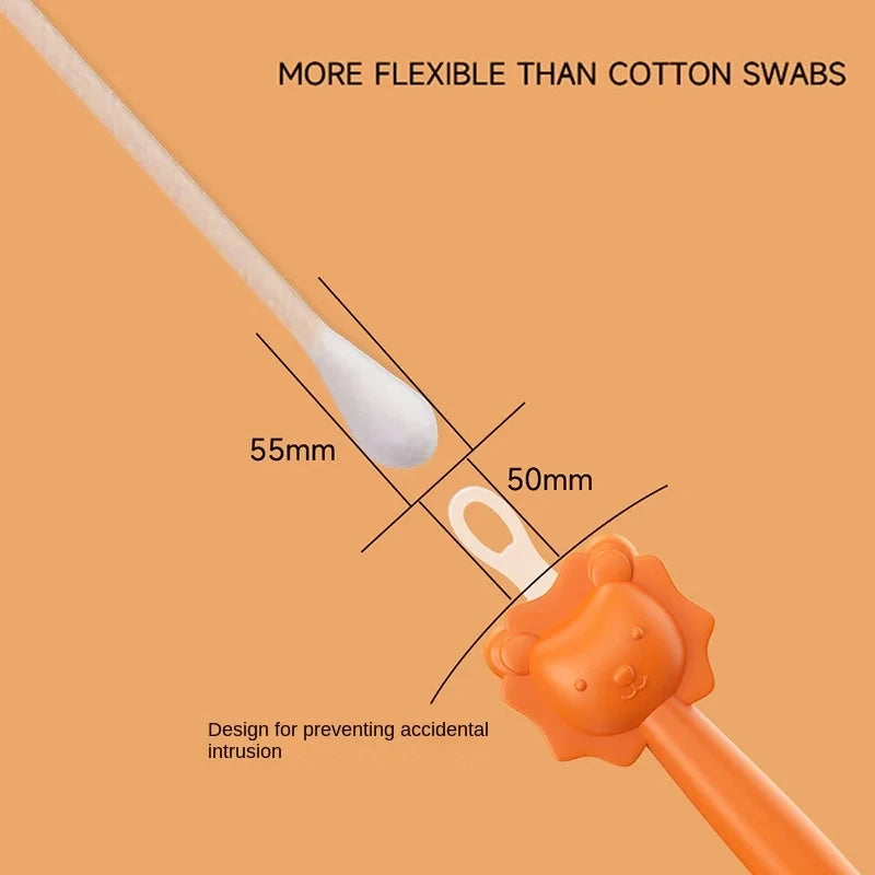 2026 New models Baby Cleaner Spoon Double-headed Soft Wax Curette Picker Nose Cleaner Silicone Ear Wax Pickers Clean Tweezers