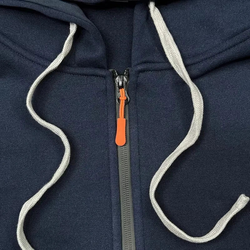 The KTM “Ready to Race” printed half-zip hoodie features workwear pockets and arm pockets, perfect for motorcycle enthusiasts.