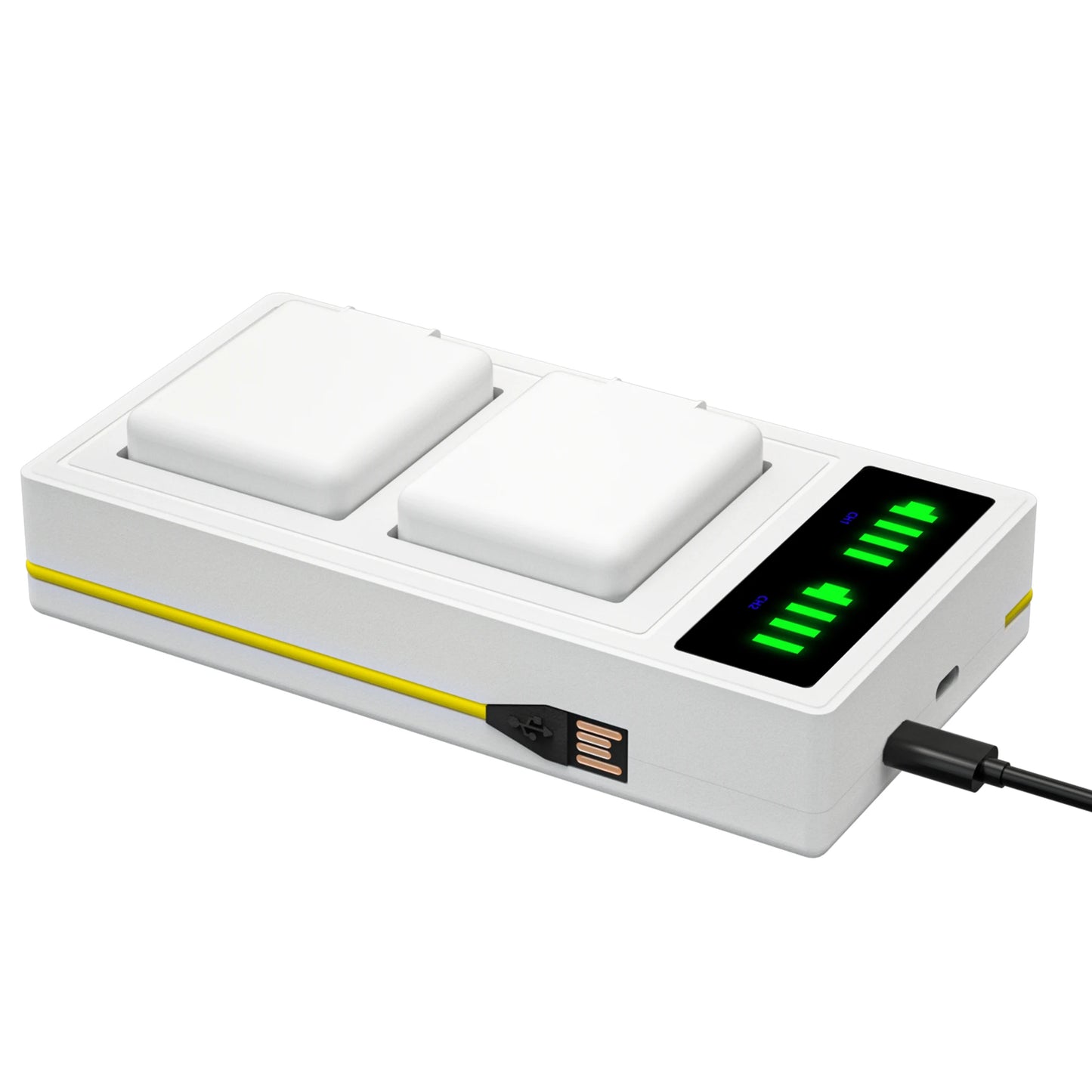 Fast LED Dual Battery Charger for Arlo Ultra/Ultra 2 and Arlo Pro 3 Pro 4 Camera Rechargeable Battery