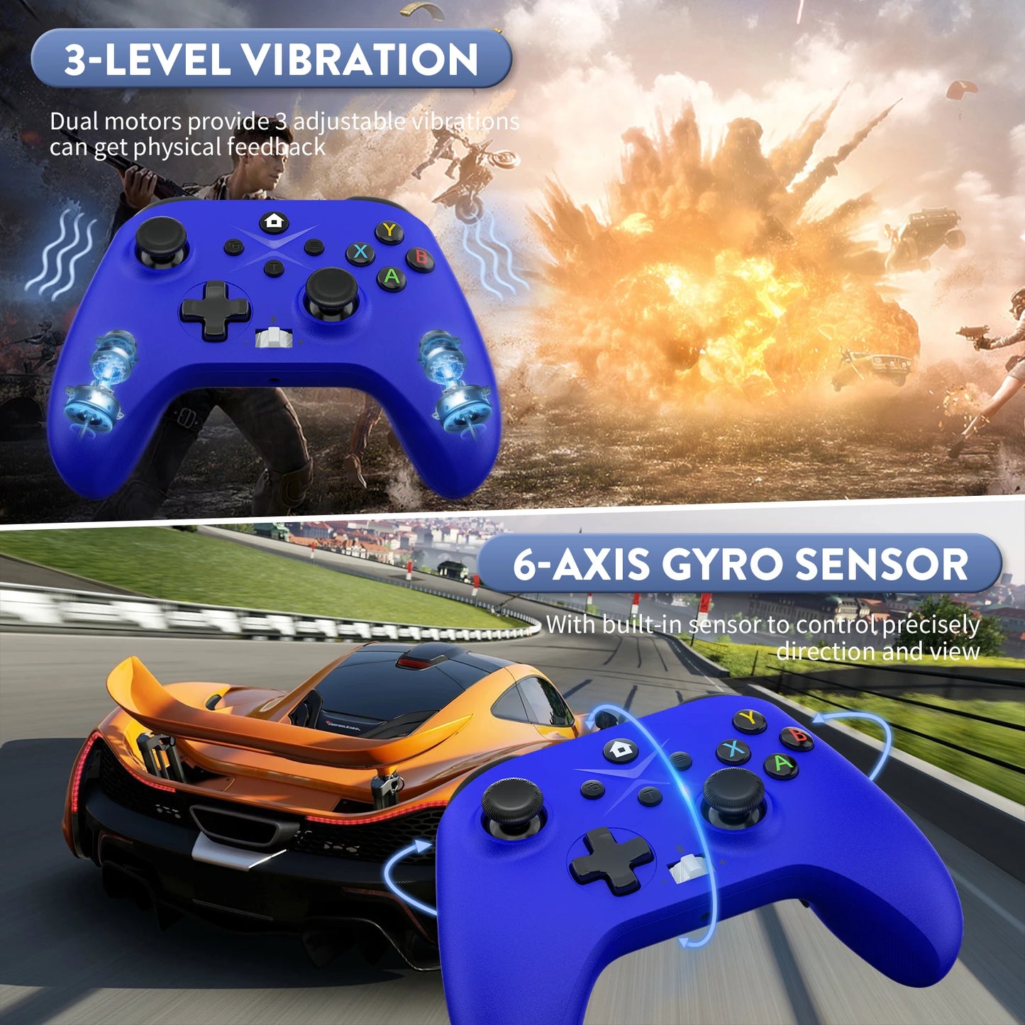 2.4G Wireless Gamepad For Xbox One Series X/S/PC/IOS//Steam 6 Axis Gyro Turbo Function Game Consoles XBOX Controller Joystick