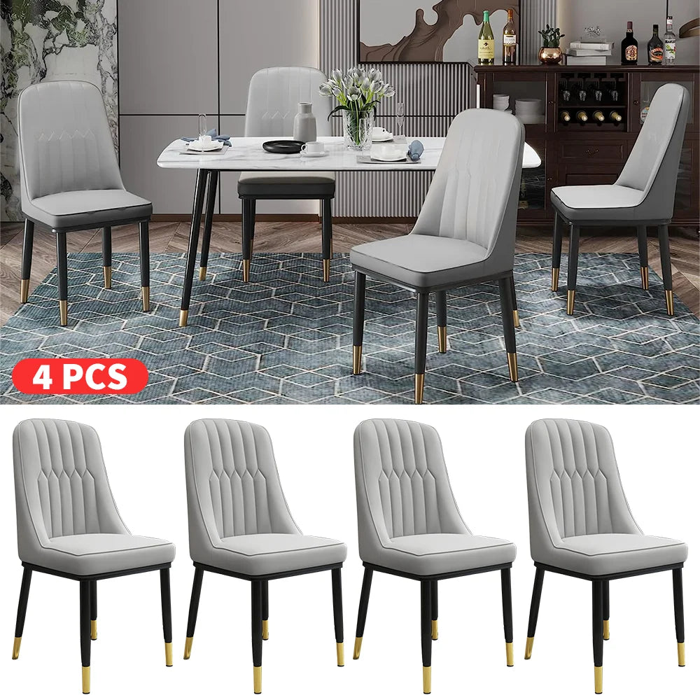 Elegant Dining Chair Set - 2/4/6 PU-Padded Chairs | Modern Design for Kitchen Restaurant Living Spaces