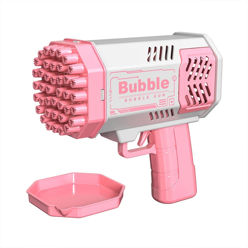 40 hole handheld fully automatic space light bubble machine electric children's toys without battery without  bubble water