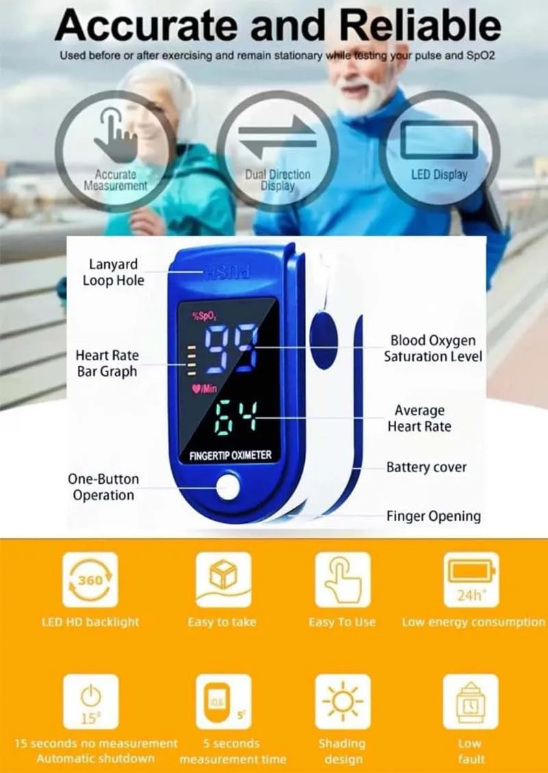 Household Thermometer Baby Adult Medical Ear Thermometer Digital Thermometer Fever Thermometer Pulse Oximeter Finger Medical