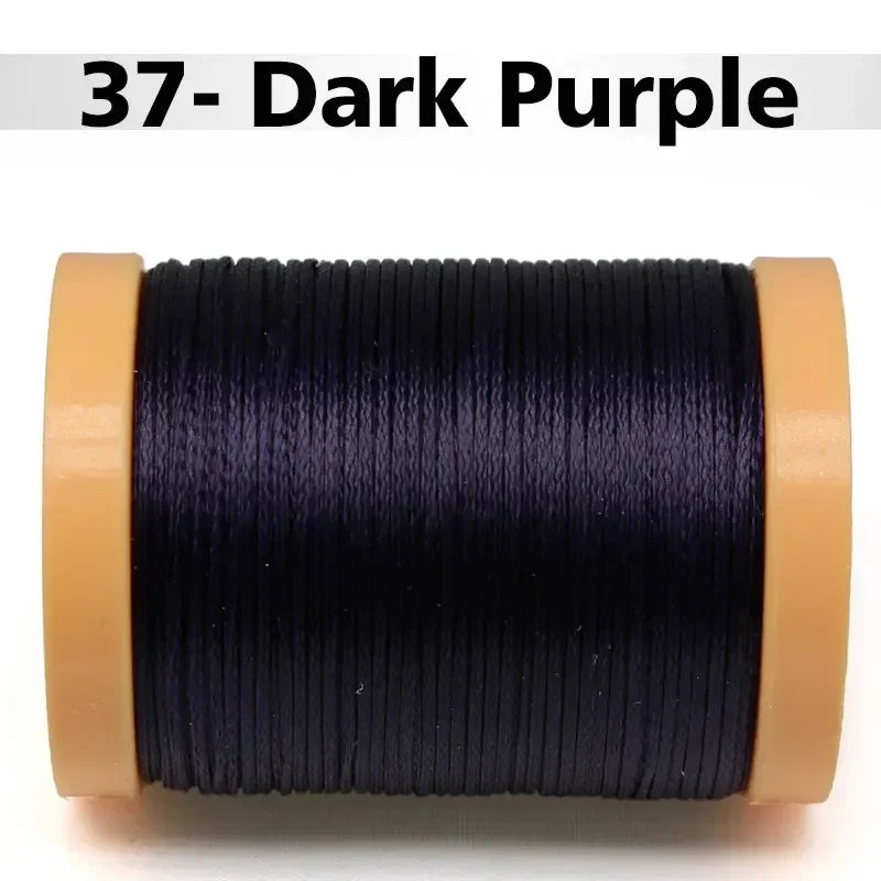 Handmade Flat Wax Thread for Leather Craft, Hand Stitching, DIY Wax Coated Strings, Repair Shoes, Sewing Tools, 0.8mm, 1.0mm