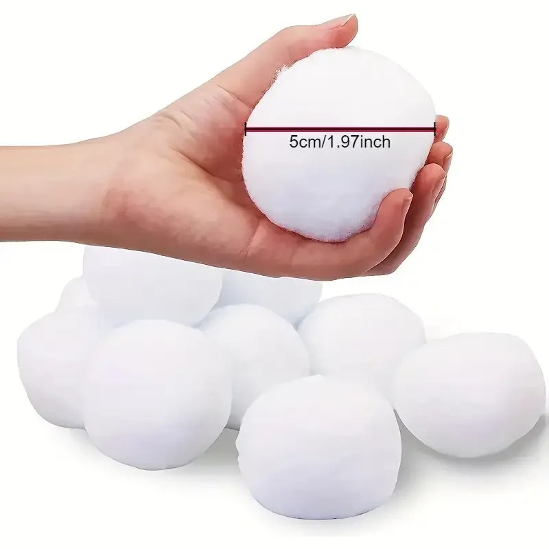 30/60pcs Christmas snowball decoration indoor simulated snowball for snowball fight Plush snowball Christmas decoration