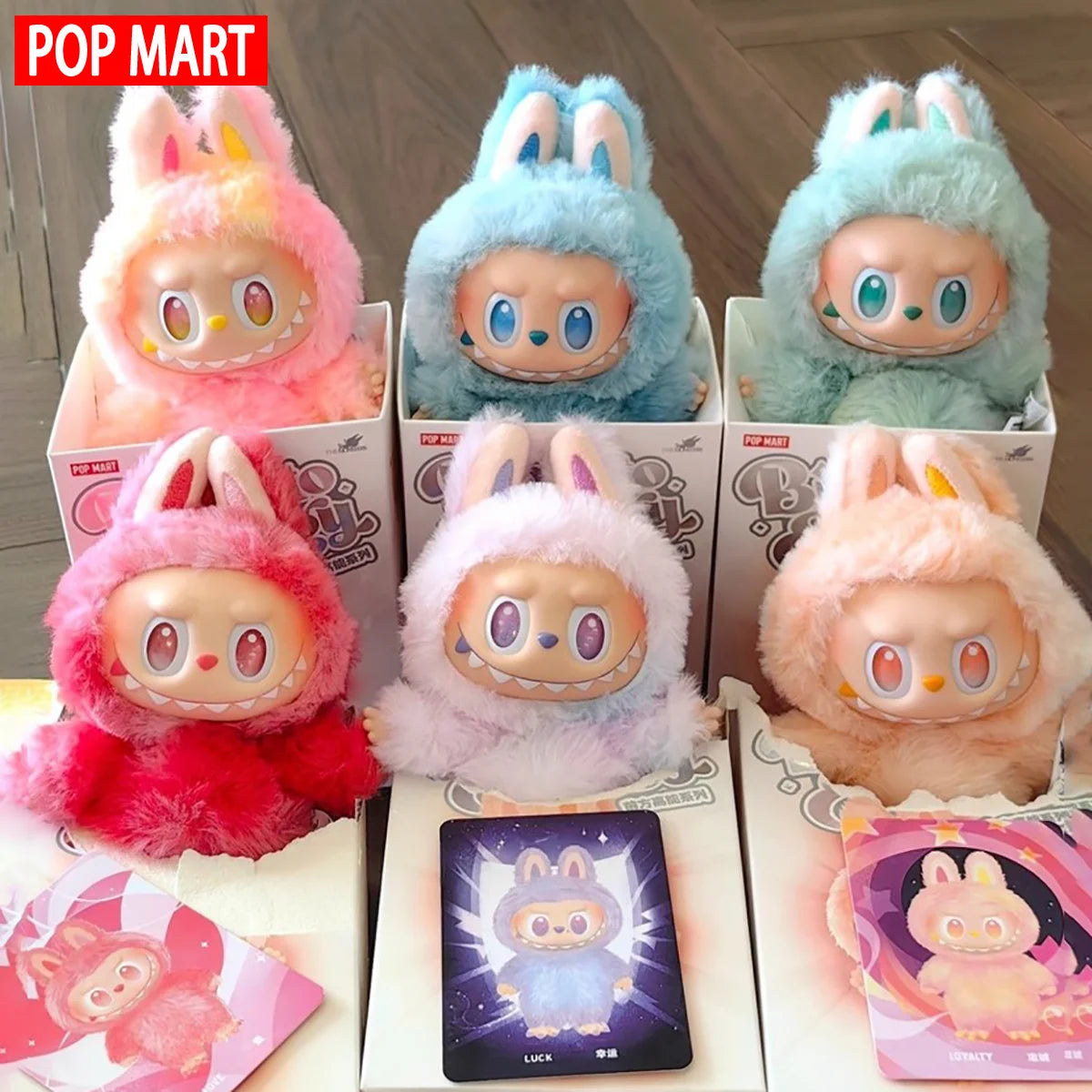 THE MONSTERS Labubu Doll Mystery Box, 100% genuine - Macaron color, It's the perfect gift for children, family and frict Gift