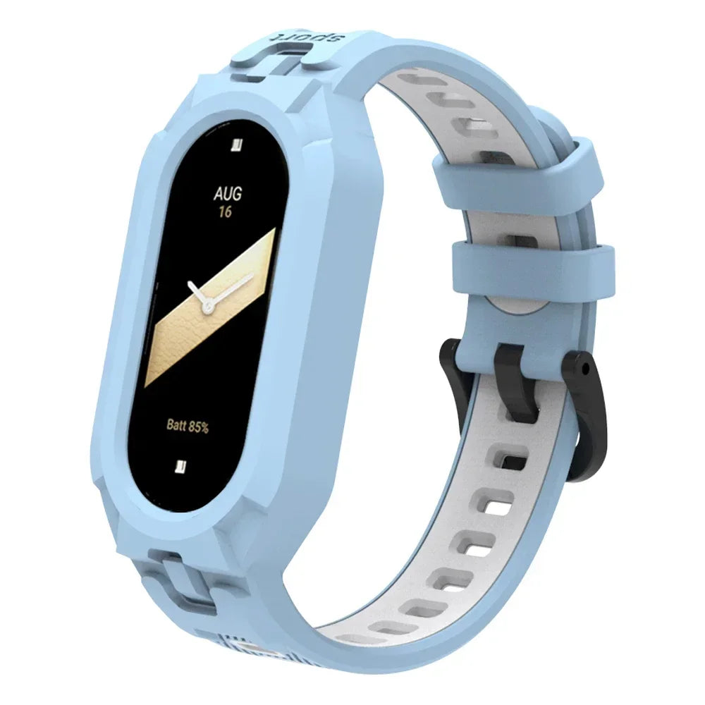 Silicone Sport Strap For Xiaomi Mi Band 9 8 7 6 5 Replacement Soft TPU Case Smartwatch Wristband For Xiaomi Mi Band 9 Bracelets