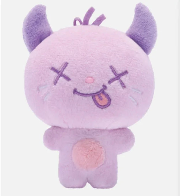 10cm Kpop DRAMA KARINA Same Plush Ning Winter Cartoon Cute White Snow Man Soft Animals Dolls Keychains Key Rings Bag Pendants