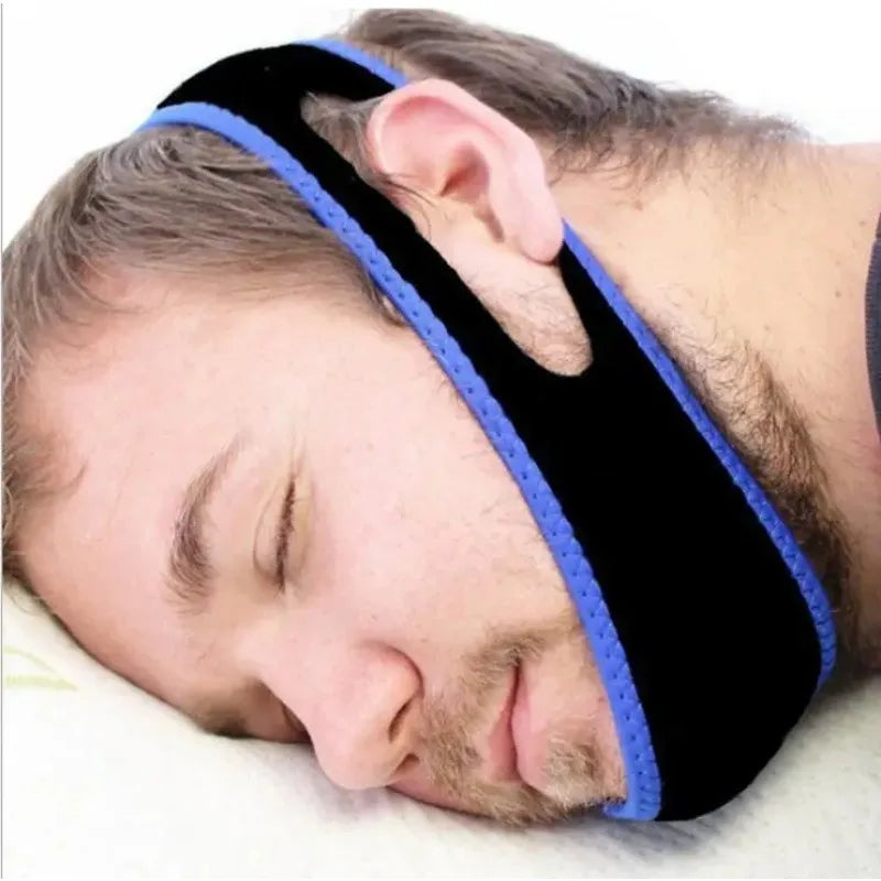 New Neoprene Anti Snore Stop Snoring Chin Strap Belt Anti Apnea Jaw Solution Sleep Support Apnea Belt Adjustable Sleep Care Tool