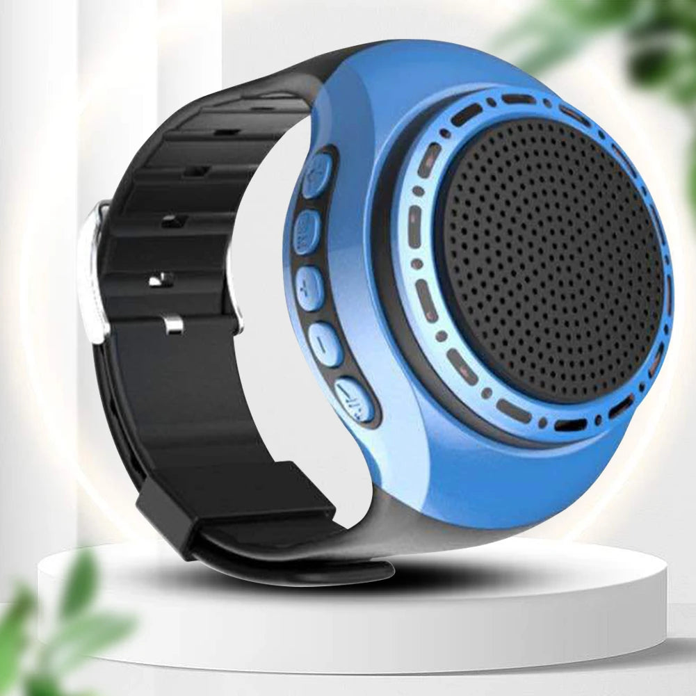 U6 Wrist Watch Bluetooth Speaker With FM Radio USB Charging Portable Outdoor Sports Running Wearable Speaker Wireless Subwoofer